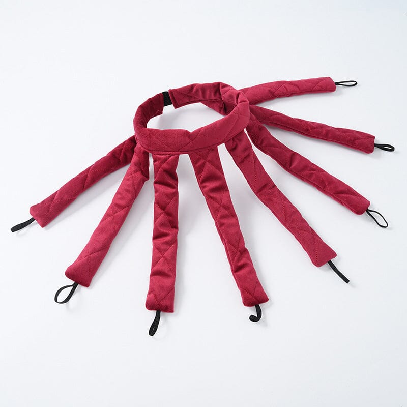 "LockenLeicht™️: sanftes Styling ohne Hitze, leicht & tragbar, ideal für schonende Locken in beige, weinrot, schwarz"