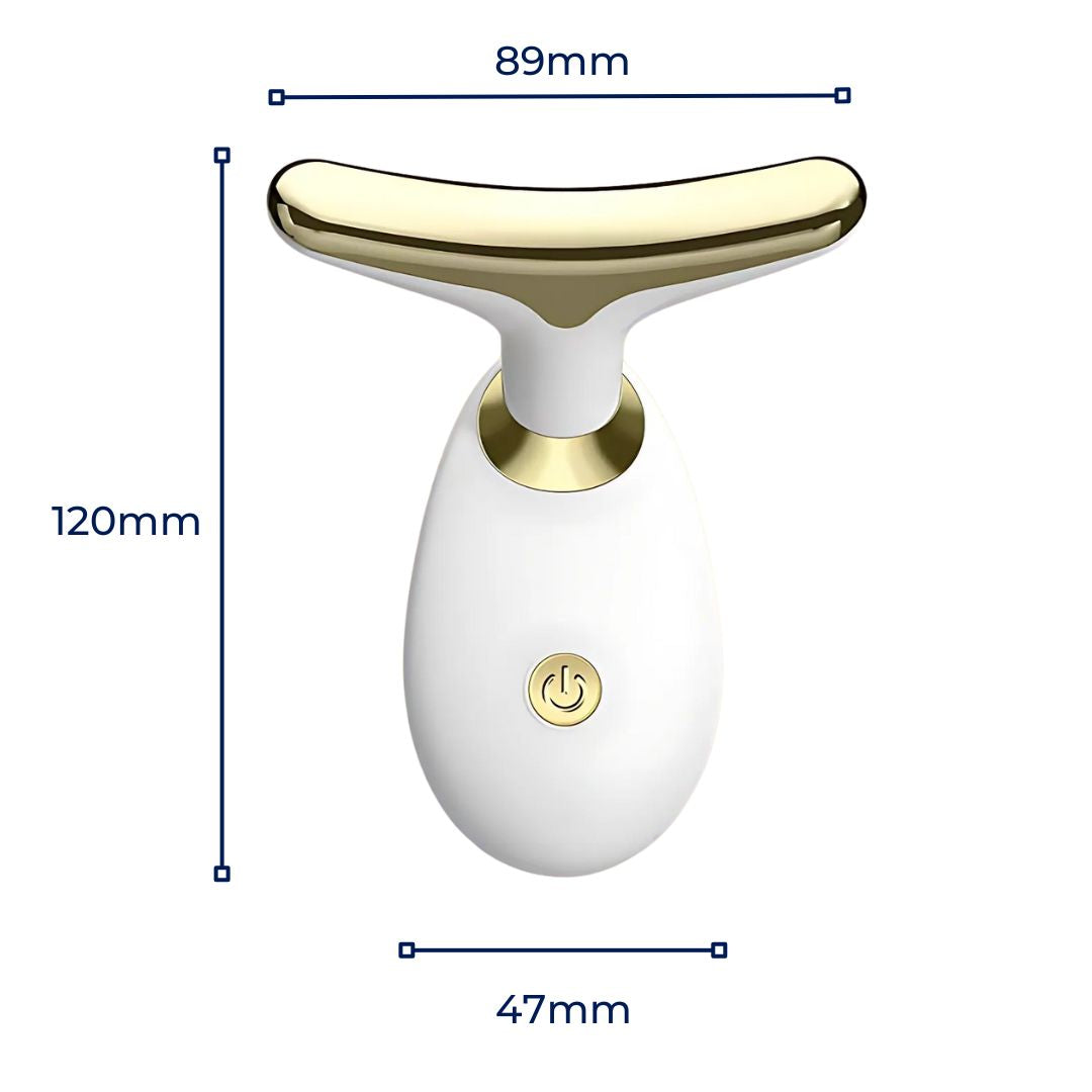 "LumiLift EMS Gesichtsformer – Kompakt, elegantes Schwarz/Weiß, EMS Mikrostrom, Hautstraffung, Anti-Aging Gerät"