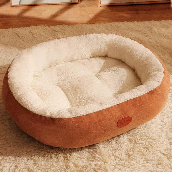 Luxuriöses, superweiches Hundebett mit eleganter Polsterung, ideal für maximalen Schlafkomfort und stilvolle Einrichtung.