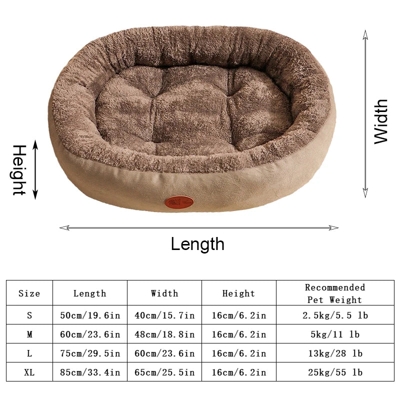 Luxuriöses, superweiches Hundebett mit eleganter Polsterung, ideal für maximalen Schlafkomfort und stilvolle Einrichtung.