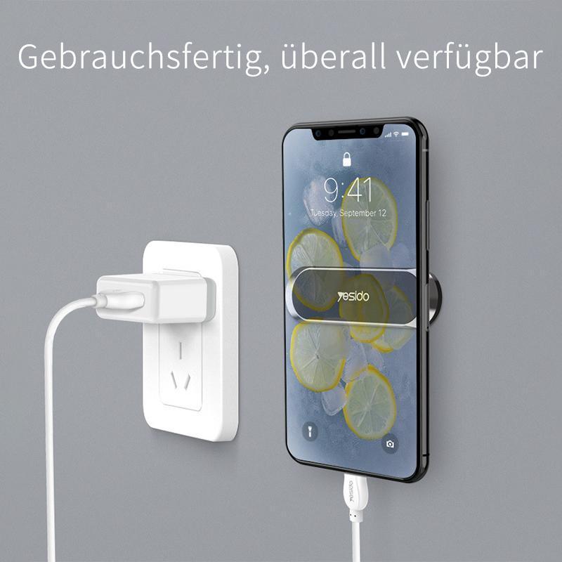 "Magnetische Telefonhalterung im Auto, kompakt mit 6 Magneten, an Armaturenbrett angebracht, montagefrei und sicher."