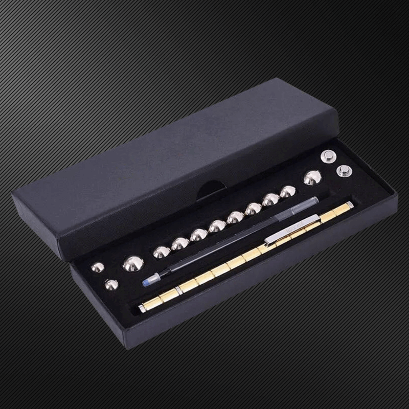 "Magnetischer Fidget Pen für Stressabbau, Silber, kombiniert Stift und Spielzeug für mehr Produktivität und Kreativität"