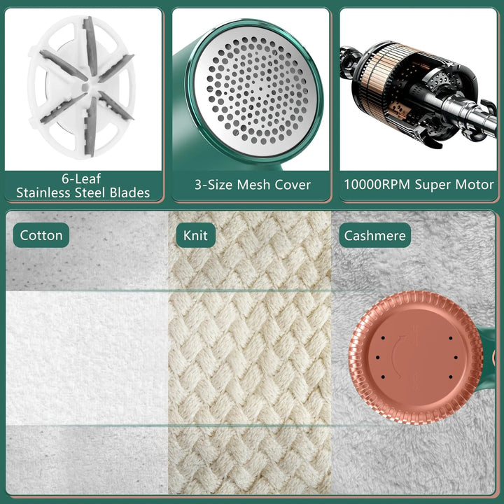 USB Fusselentferner wiederaufladbar für Kleidung & Textilien