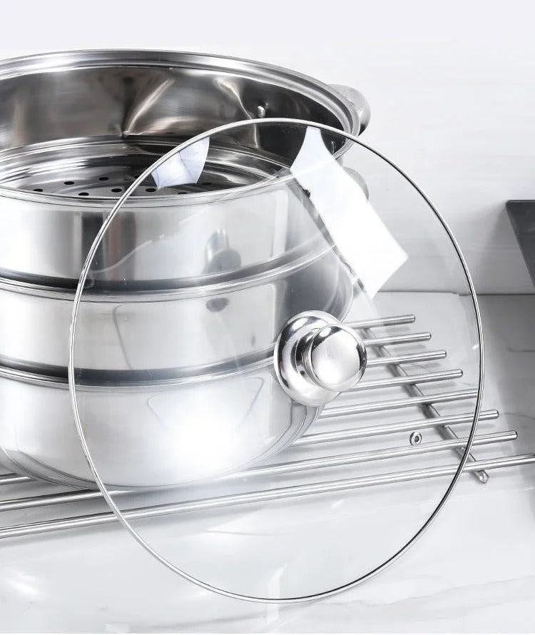 3-Schicht Dampfgarer - Edelstahl Dämpfer