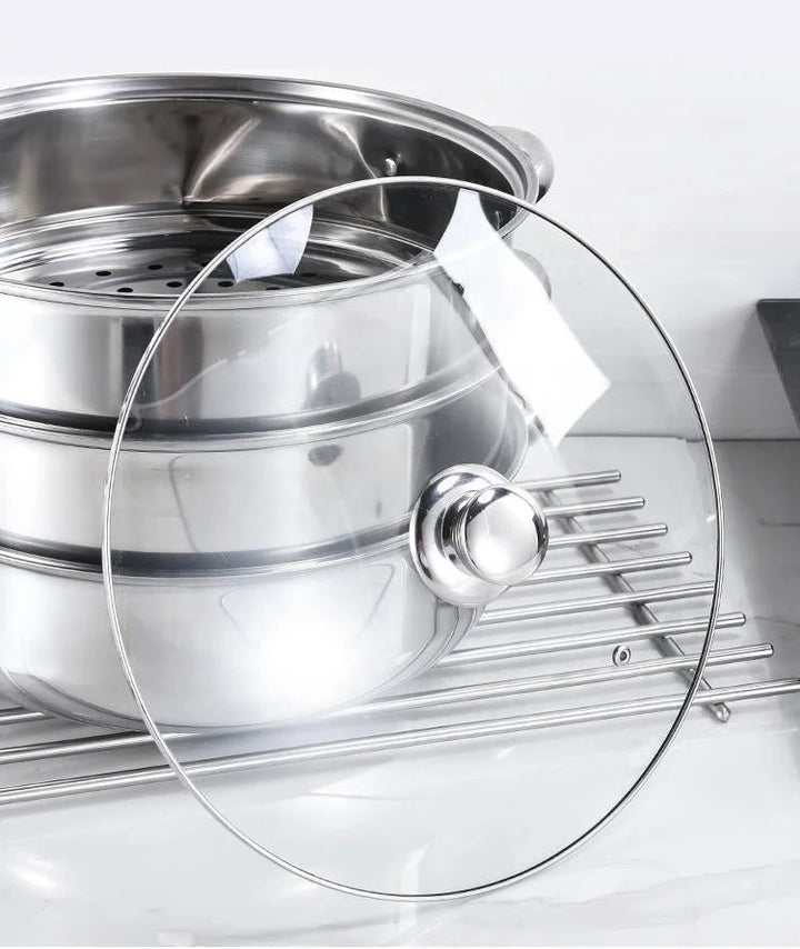 3-Schicht Dampfgarer - Edelstahl Dämpfer