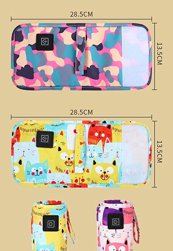 "Mobiler USB-Flaschenwärmer für Babys, robustes Design, leicht, isolierend, ideal für zuhause und unterwegs"