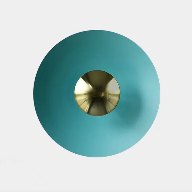 "Moderne runde LED Wandlampe mit geschwungenem Glasdesign und leuchtenden Farben für stilvolle Eleganz im Zuhause."