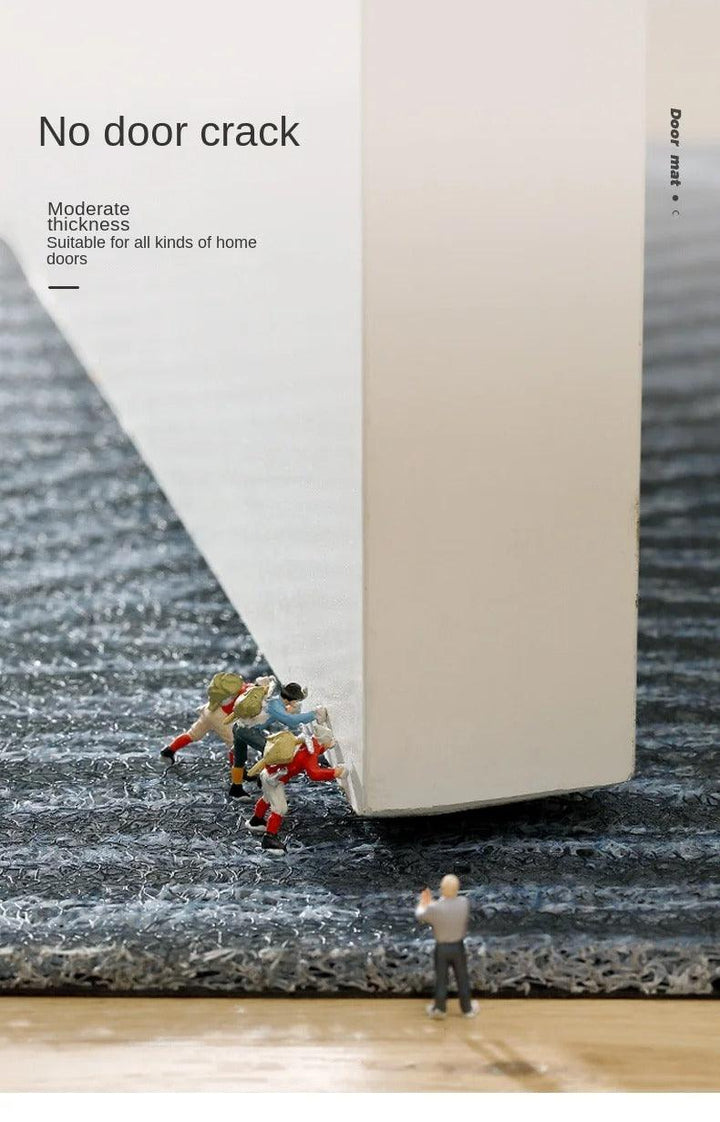 "Moderne rutschfeste PVC-Fußmatte, rechteckig, grün, perfekt für stilvolle Eingangsbereiche."