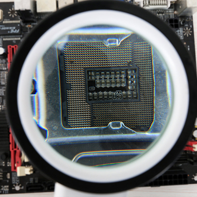 "Optische Lupe mit 30-facher Vergrößerung und LED, ergonomisch, ideal für Sehschwache, Schmuckbegutachtung und Modellbau."