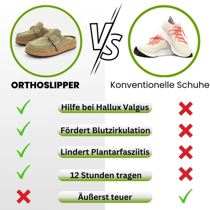 "Orthopädische Hausschuhe mit Wildleder und rutschfester Sohle, bieten Komfort und Fußunterstützung, elegant designt."