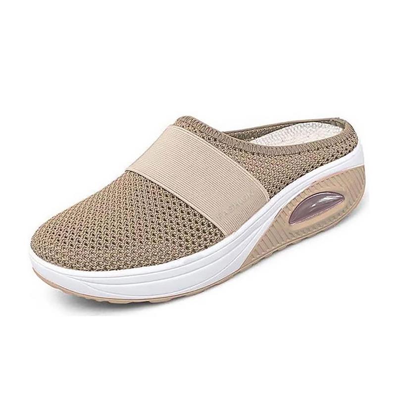 "Orthopädische Slipper mit Luftkissen, komfortables Slip-On-Design, atmungsaktive Materialien, vielseitig und elegant."