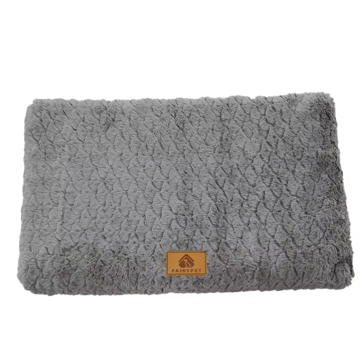 "Orthopädisches Hundebett, flauschige Haustiermatte mit plüschiger Oberfläche zur Unterstützung älterer Hunde und Katzen"
