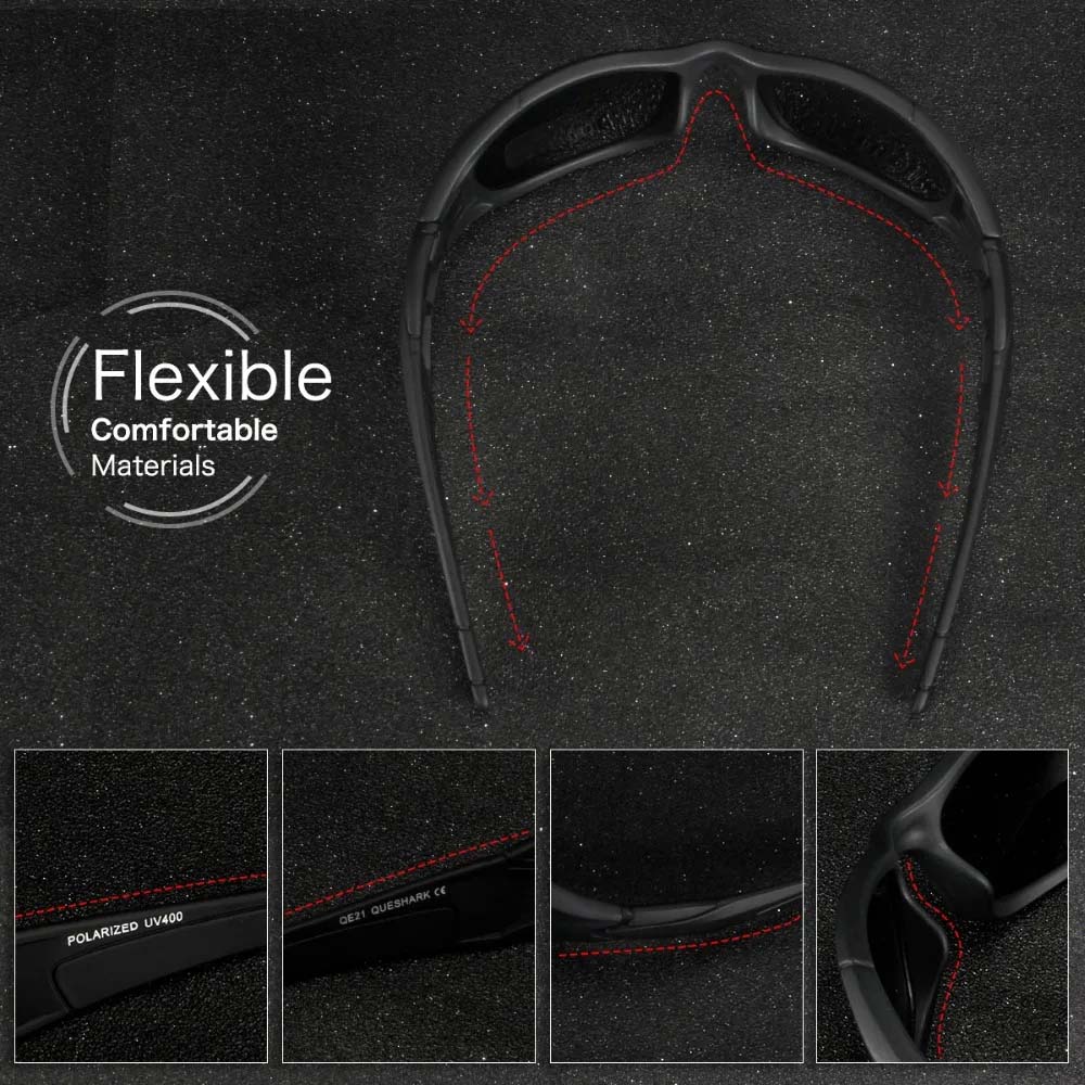 "Polarisierte Motorrad-Sonnenbrille, modernes Design, leichte Konstruktion, klare Sicht, Blendschutz, ergonomisch, lila Linse