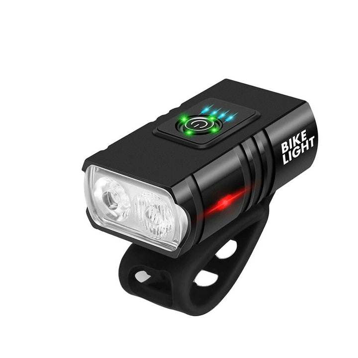 "PowerBeam 1500 LED Fahrradlampe mit USB, 6 Modi: Kompakte, wasserresistente Leuchte für Nachtfahrten, 1500 Lumen."