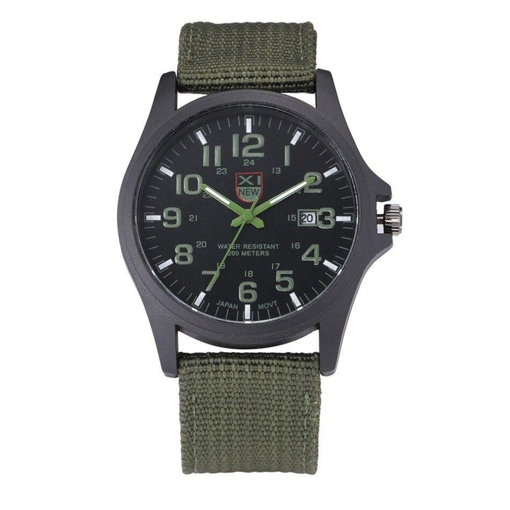 Robuste taktische Armee Uhr mit Edelstahlgehäuse, Silikonarmband, in Schwarz. Ideal für Outdoor-Aktivitäten.