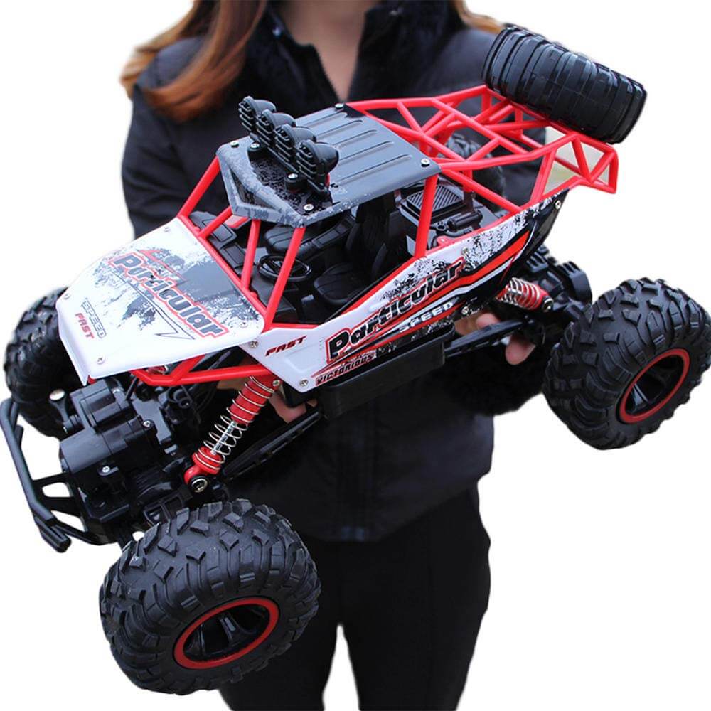 "Robustes RC Auto Monstertruck, 4x4 Offroad Rock Crawler, ferngesteuertes Fahrzeug mit Hi-Q-Gummirädern, 2,4 GHz Technologie"