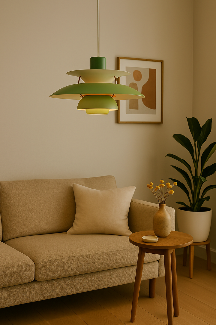 "Runde dimmbare LED-Deckenlampe aus Aluminium und Acrylglas, elegantes Design, ideal für Wohn- und Esszimmerbeleuchtung"