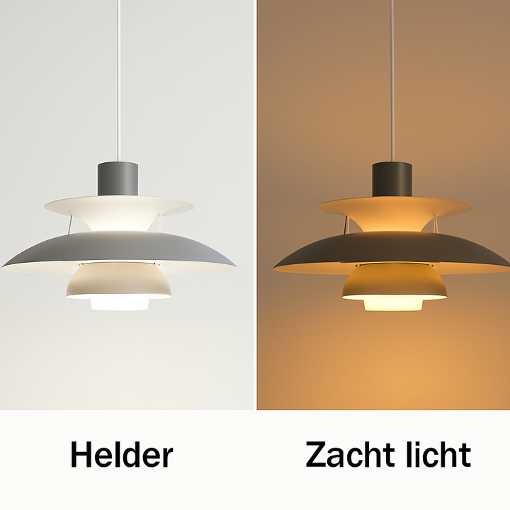 "Runde dimmbare LED-Deckenlampe aus Aluminium und Acrylglas, elegantes Design, ideal für Wohn- und Esszimmerbeleuchtung"