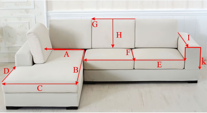 "Rutschfester Sofabezug in Hellgrau: Modernes Design, ultimative Passform & Schutz für Ihr Wohnzimmer-Sofa."
