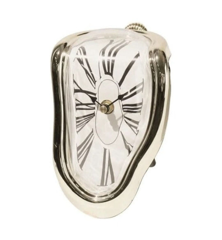 "Salvador Dali schmelzende Uhr mit surrealistischem Design, inspiriert von Dalis Gemälde, für Kunstliebhaber geeignet."