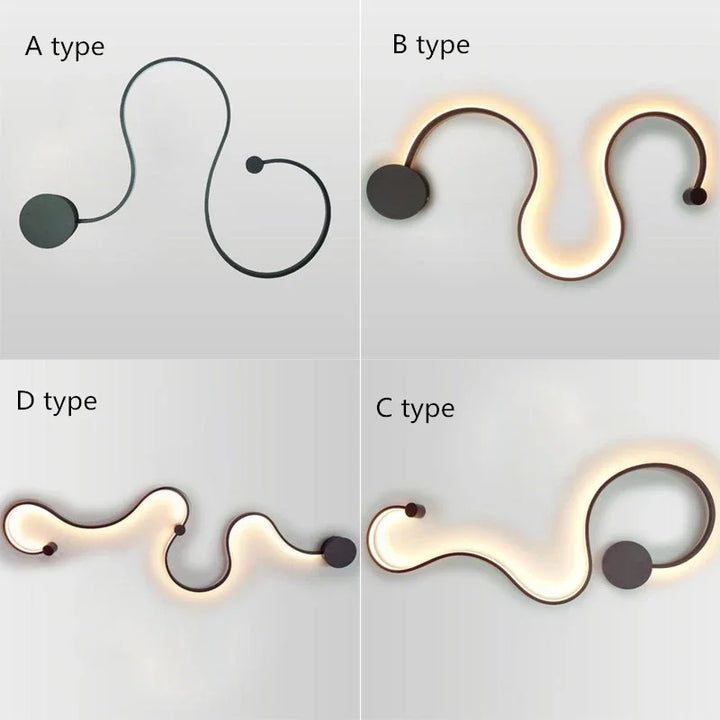 Schlanke, moderne LED-Wandleuchte in Schwarz, energieeffizient, perfekter Stil für Wohnzimmer, Flure, Schlafzimmer.