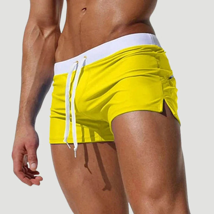 "Schnelltrocknende, leichte Schwimmshorts für Herren mit verstellbarem Kordelzug, ideal für Strand und Pool."