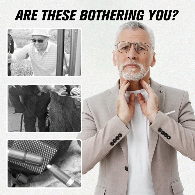 "Schwarzer Spazierstock für Senioren mit LED-Licht und Radio, verstellbar, aus Aluminium für sichere und unterhaltsame Spazie