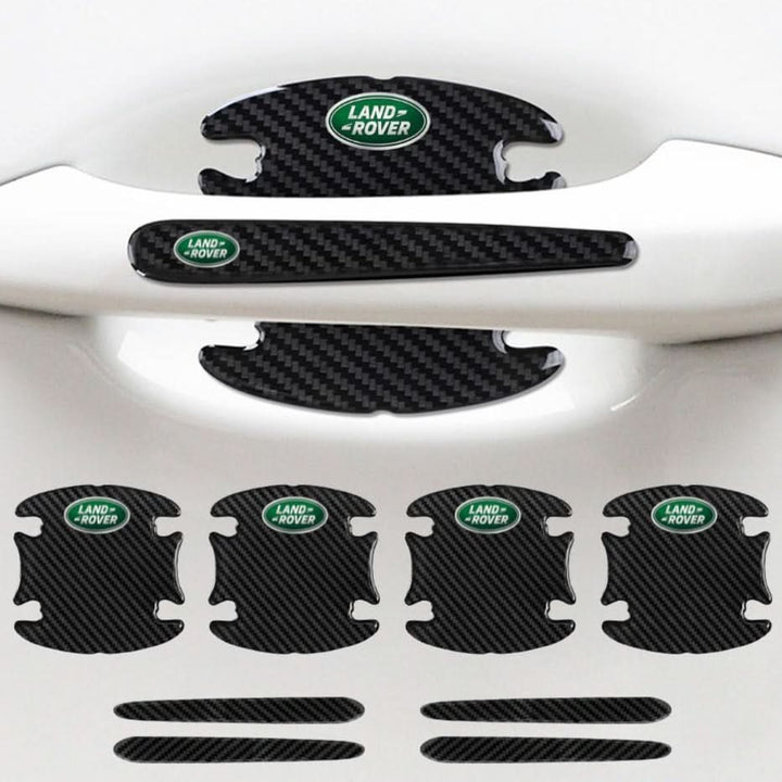 "Selbstklebendes Auto Türschutz Set im Carbon-Look mit universeller Passform und kratzfestem Design für effektiven Schutz."