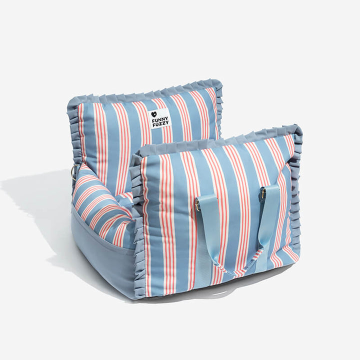 "Sicheres und wasserdichtes Hundeautositzbett mit Schutzkissen und Komfort, ideal für Reisen und leicht zu reinigen."