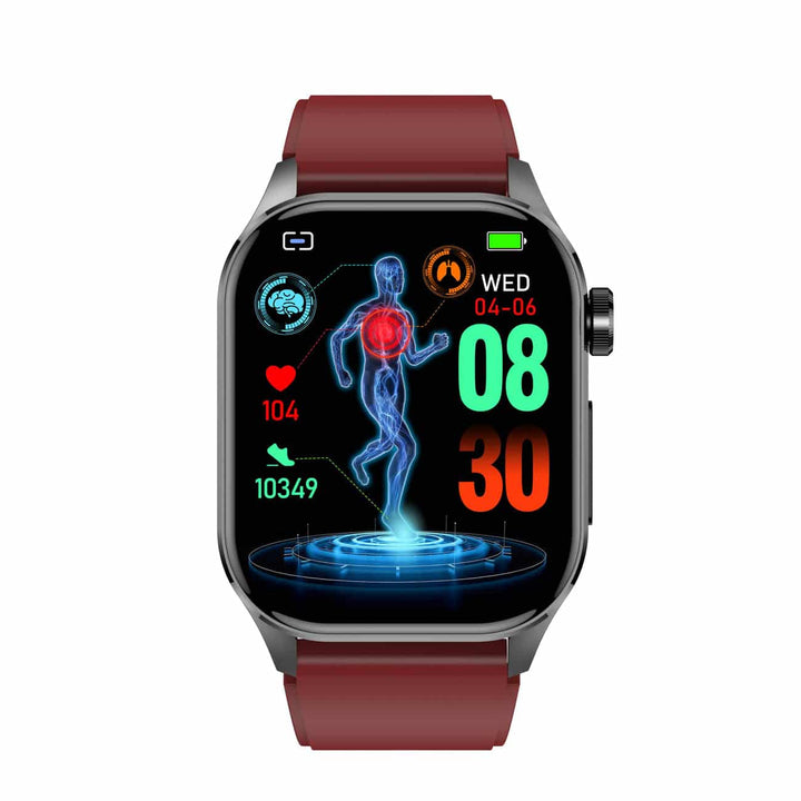 "Smartwatch mit 1,4 Zoll HD-Touchscreen, EKG, Blutdruck, Herzfrequenzmessung, ideal für Gesundheit und Fitness"