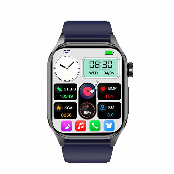 "Smartwatch mit 1,4 Zoll HD-Touchscreen, EKG, Blutdruck, Herzfrequenzmessung, ideal für Gesundheit und Fitness"