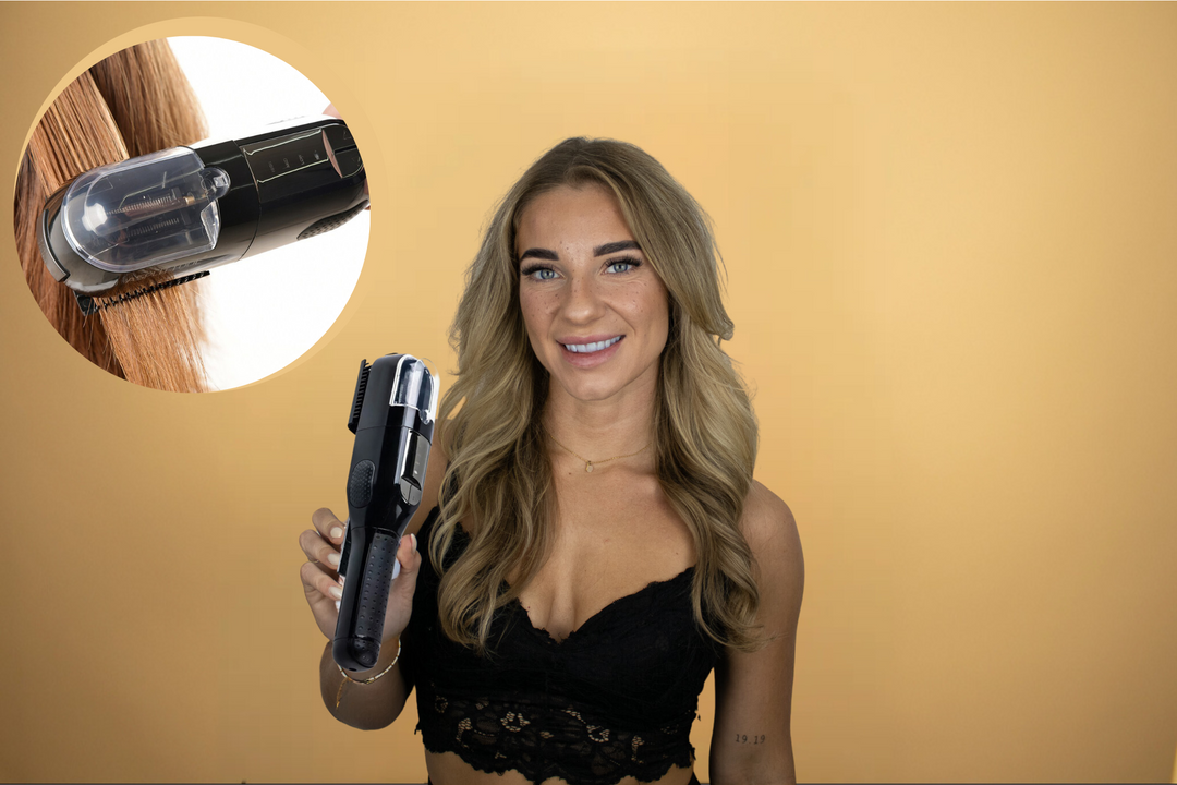 "Splissentferner Cleo: Ergonomisches Design, entfernt Haarspitzen effektiv, ideal für alle Haartypen, für gesundes, glänzende