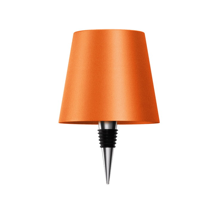 Stilvolle LED-Tischlampe in Flaschenform mit warmem Licht, kabellos, wiederaufladbar, ideal für nachhaltiges Wohndesign.