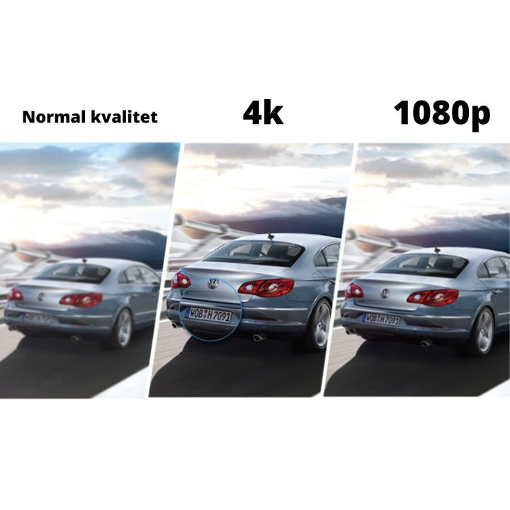 "Ultra HD 4K Dashcam mit GPS & WiFi, elegantes Design, 2,45-Zoll-IPS-Display, weites Sichtfeld für Autos & Motorräder"