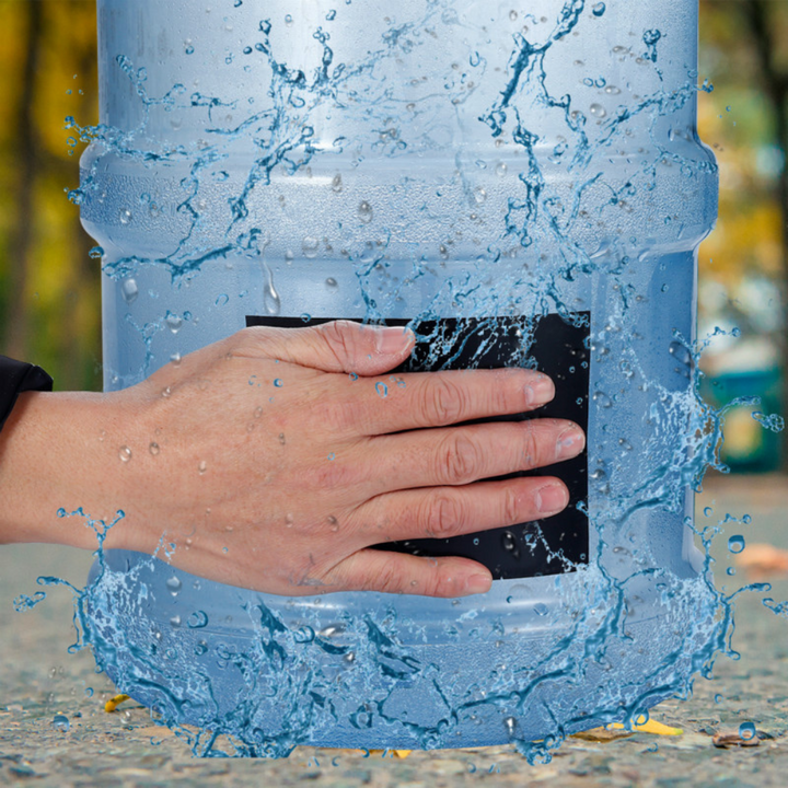 "Ultra starkes, wasserdichtes Reparaturband, schwarz-weiß, 10 cm breit, ideal zur Abdichtung und für Außenbereiche."