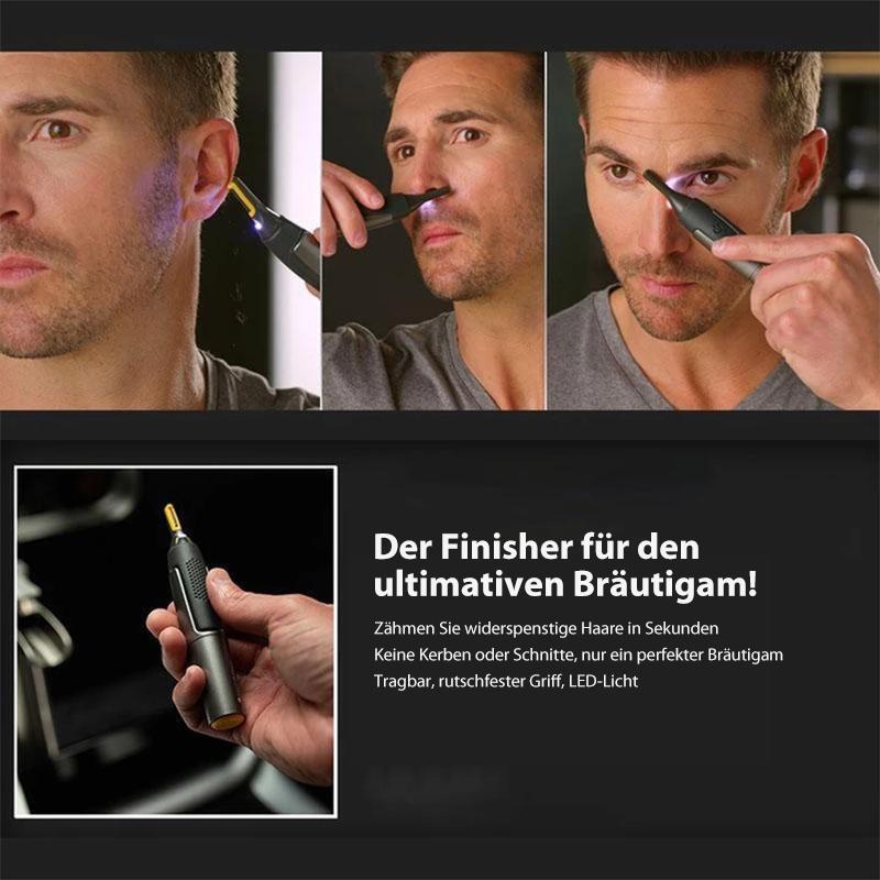 "Ultradünner Präzisionstrimmer für exaktes Schneiden mit titaniumbeschichteten Klingen, ideal für Detailpflege"