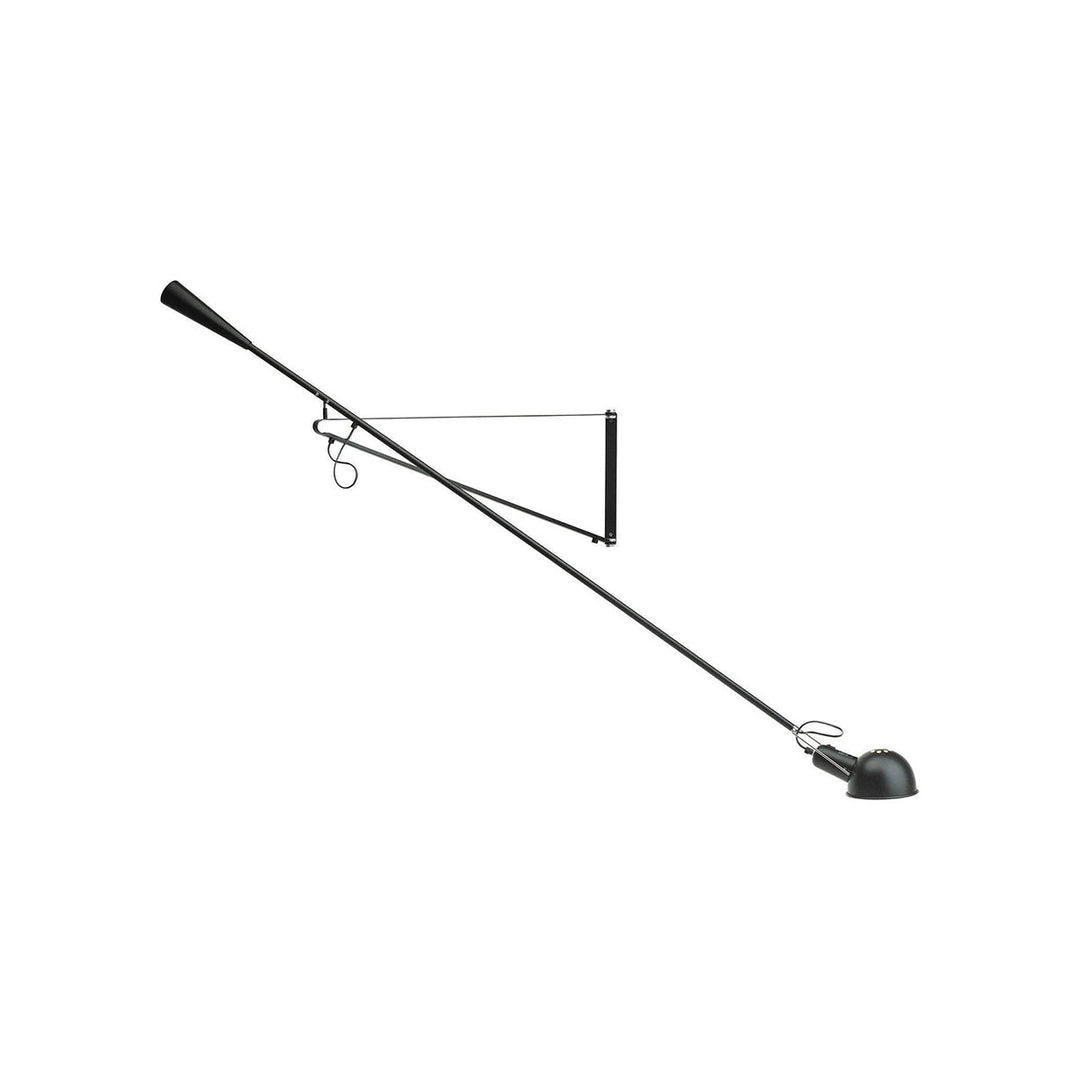 "Verstellbare Wandleuchte 265, industrielle Eleganz, Aluminiumschirm, Metallrahmen, flexible Beleuchtung für Zuhause."