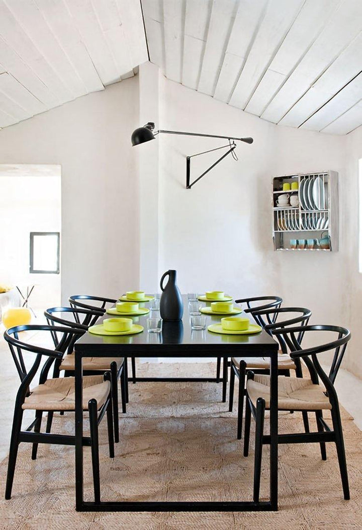 "Verstellbare Wandleuchte 265, industrielle Eleganz, Aluminiumschirm, Metallrahmen, flexible Beleuchtung für Zuhause."