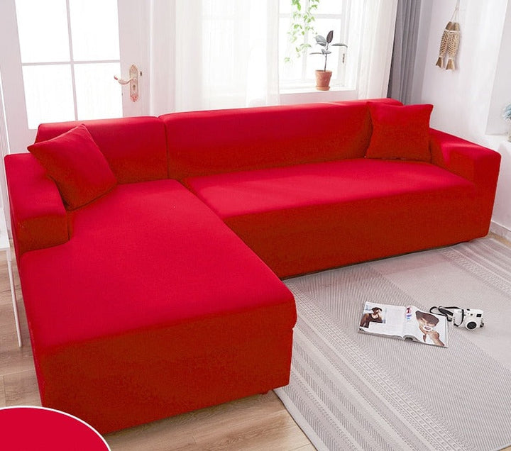 "Wasserdichte dehnbare Bankauflage in Grau, passt nahtlos, schützt vor Schmutz und Feuchtigkeit, ideal für Sofas."