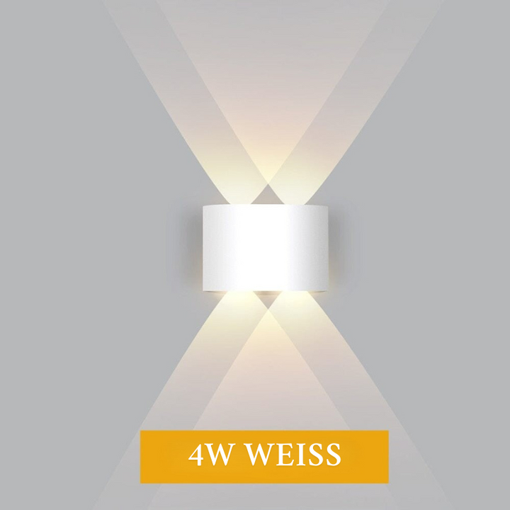 "Wasserdichte LED-Wandleuchte aus Aluminium, modernes Design, energieeffiziente Außenbeleuchtung, wetterfest, an Wand montier