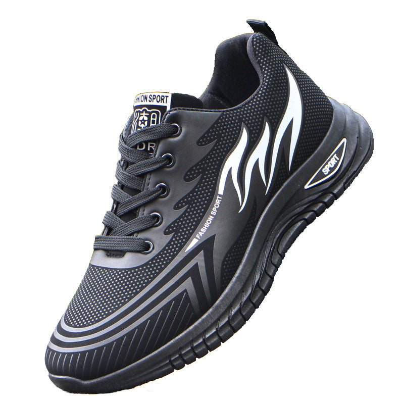 "Wasserdichte und rutschfeste Wanderschuhe für Herren, robustes Design mit stilvollem Lederlook, ideal für Outdoor-Abenteuer.