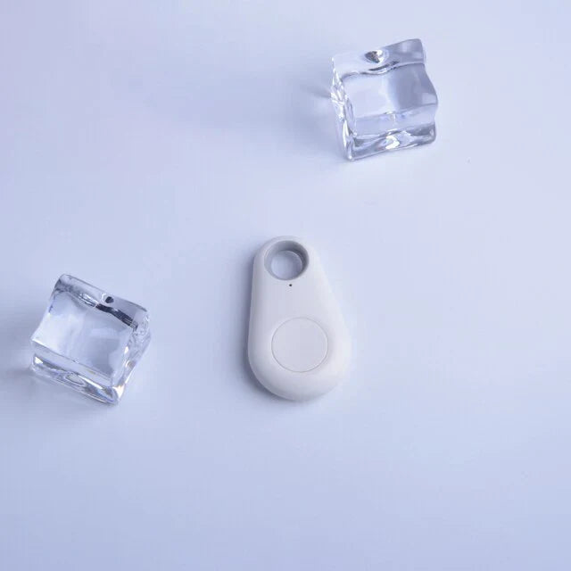 "Wasserdichter GPS-Tracker für Haustiere, kompakt und robust, Echtzeit-Ortung für Hunde und Katzen, am Halsband befestigt."