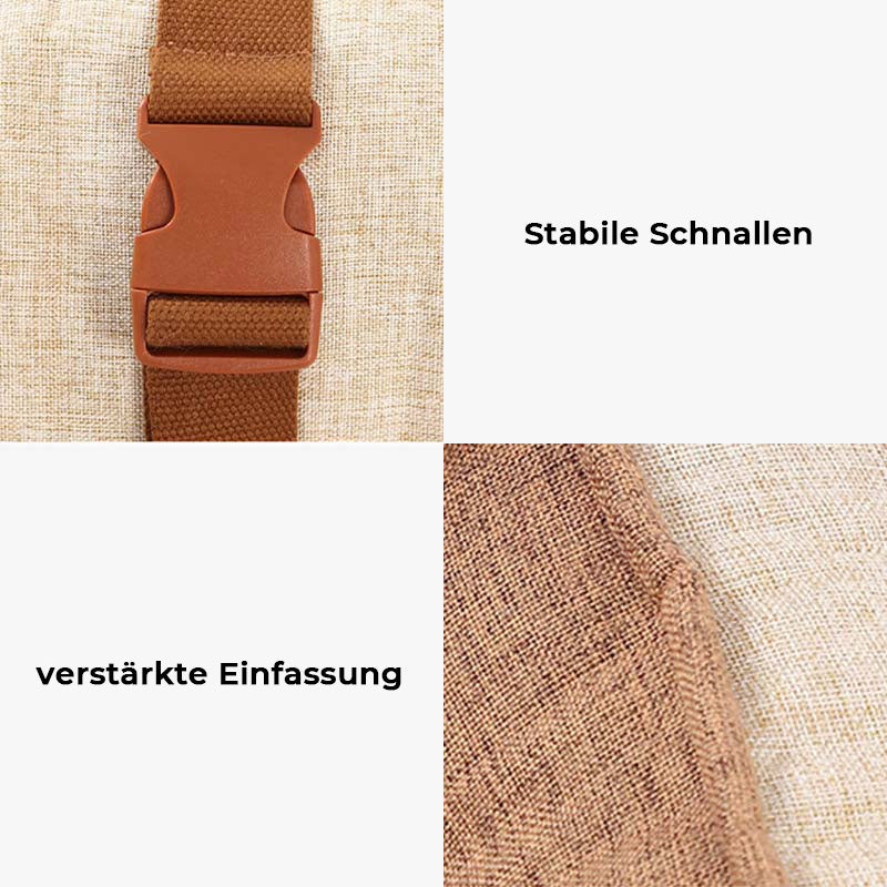 "Wasserdichter Hundesicherheits-Autositz in Hellkaffee, weich gepolstert für Komfort und Sicherheit auf Reisen"