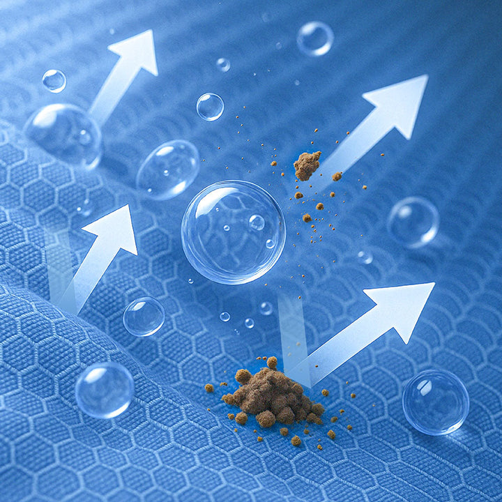 Wasserfestes Hundebett, orthopädisch, großes Modell, graues Material, mit erhöhter Kante für komfortable Kopfstütze