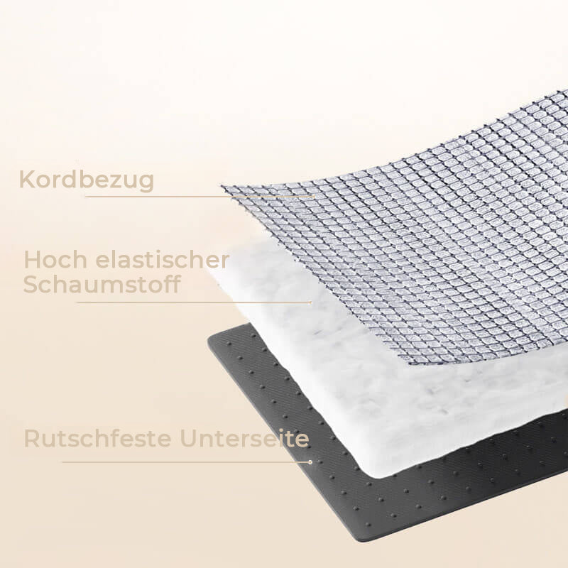 "Weiche, rutschfeste Hundetreppe aus Schaumstoff, robust und sicher, für einfachen Zugang zu Sofa oder Bett, braun und grau."
