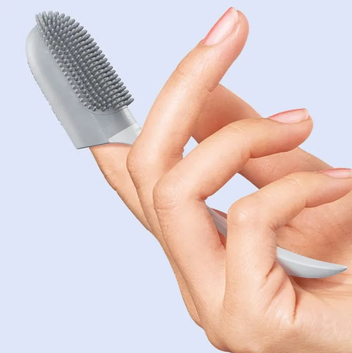 "Weiche TPR Zahnreinigungsbürste, sanfte Borsten, ergonomisch, in Gelb, Grau, Rosa, zur wirksamen Mundpflege"