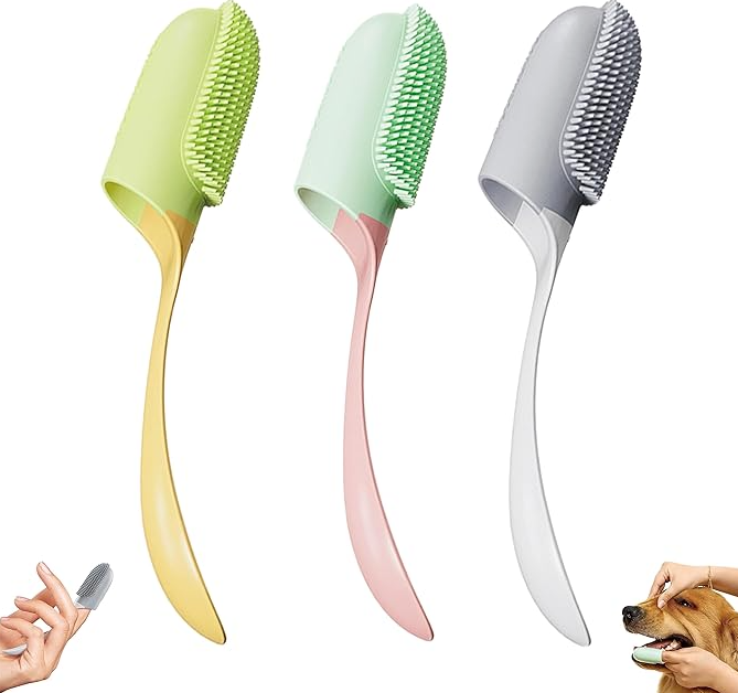 "Weiche TPR Zahnreinigungsbürste, sanfte Borsten, ergonomisch, in Gelb, Grau, Rosa, zur wirksamen Mundpflege"