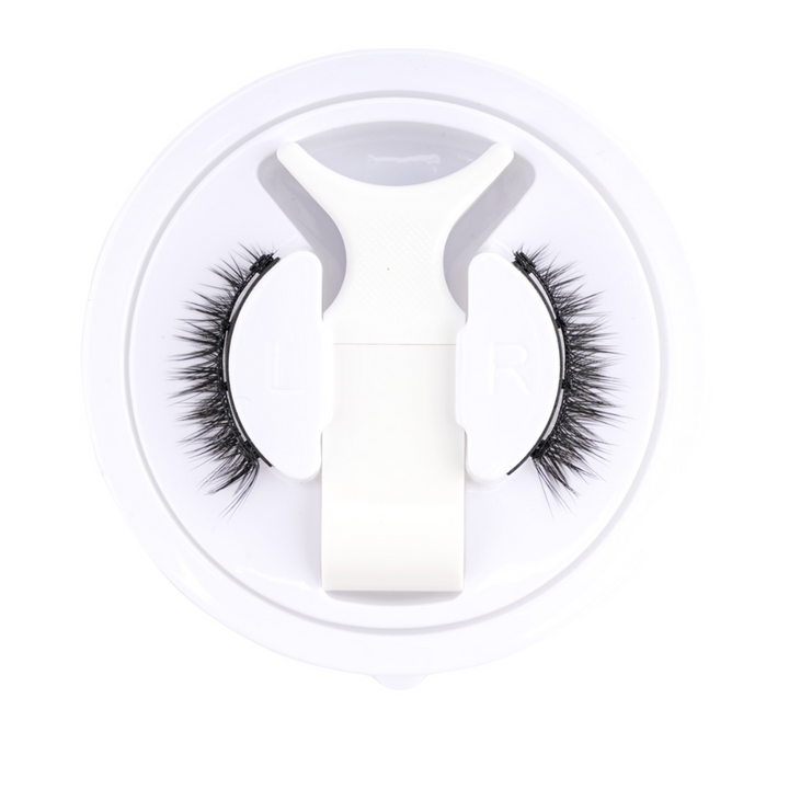 "Wiederverwendbare magnetische Wimpern für mühelosen Glamour, keine Kleber, voluminöser natürlicher Look, einfach anzuwenden.
