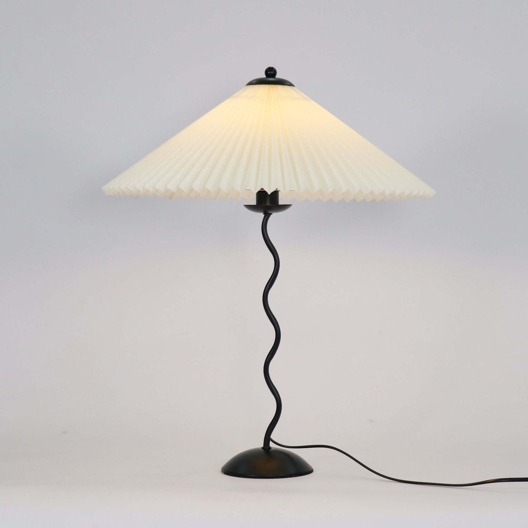 Designer Tischlampe Metall Modern Wellenförmig