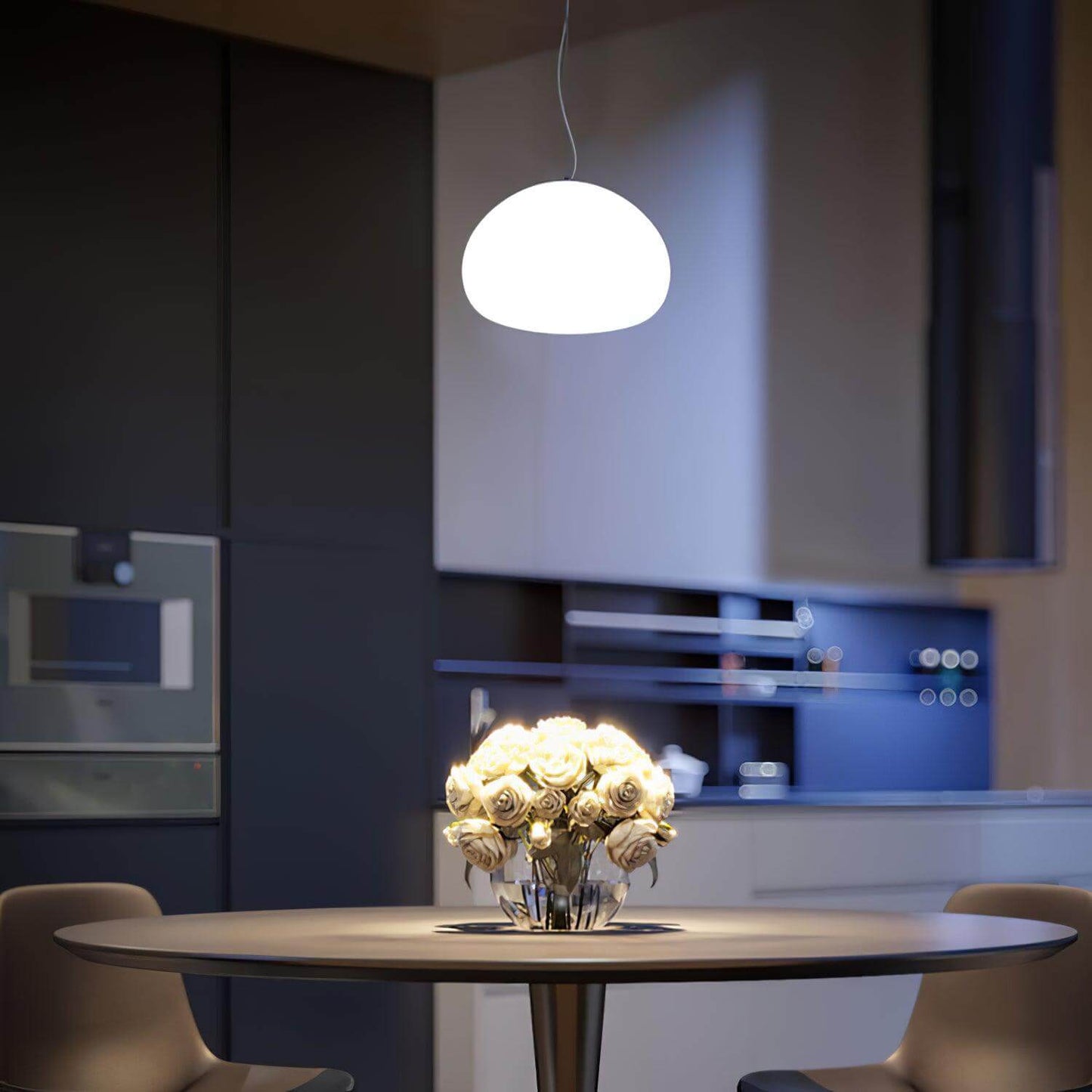Moderne Glas-Pendelleuchte